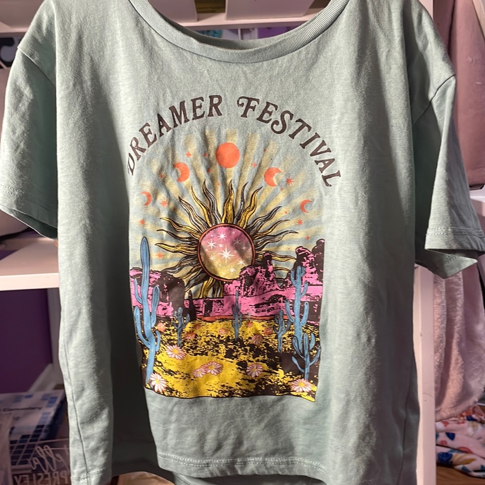 Multicolor dreamer festival, kids, medium shirt